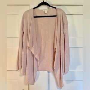 H&M Open Cardigan with waterfall collar